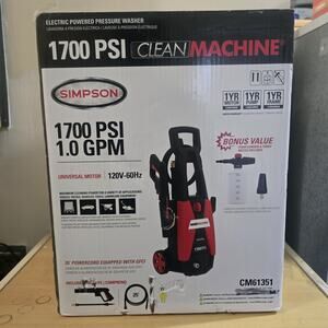 Simpson Clean Machine CM61351 Electric Pressure Washer 1700 PSI